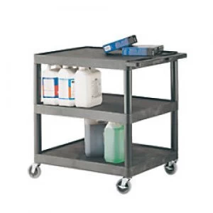Image of GPC Shelf Trolley Black Lifting Capacity Per Shelf: 50kg 610mm x 865mm x 890mm
