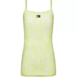 Image of Tommy Jeans Psychedelic Mesh Dress - Yellow