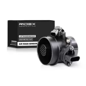 Image of RIDEX Mass air flow sensor 3926A0071 Air mass sensor,MAF sensor MERCEDES-BENZ,E-Klasse Limousine (W211),C-Klasse Limousine (W203)