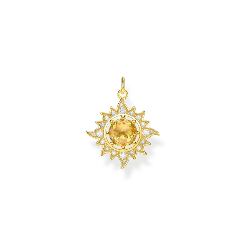 Image of Thomas Sabo Sun Pendant Charm - Metallics Metallics One Size