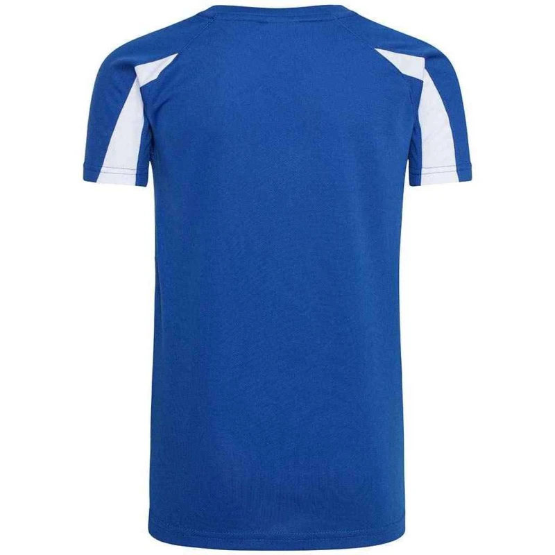 Image of AWDis Cool Contrast Moisture Wicking T-Shirt in Blue Size: 12-13 Years Blue Unisex 12-13 Years