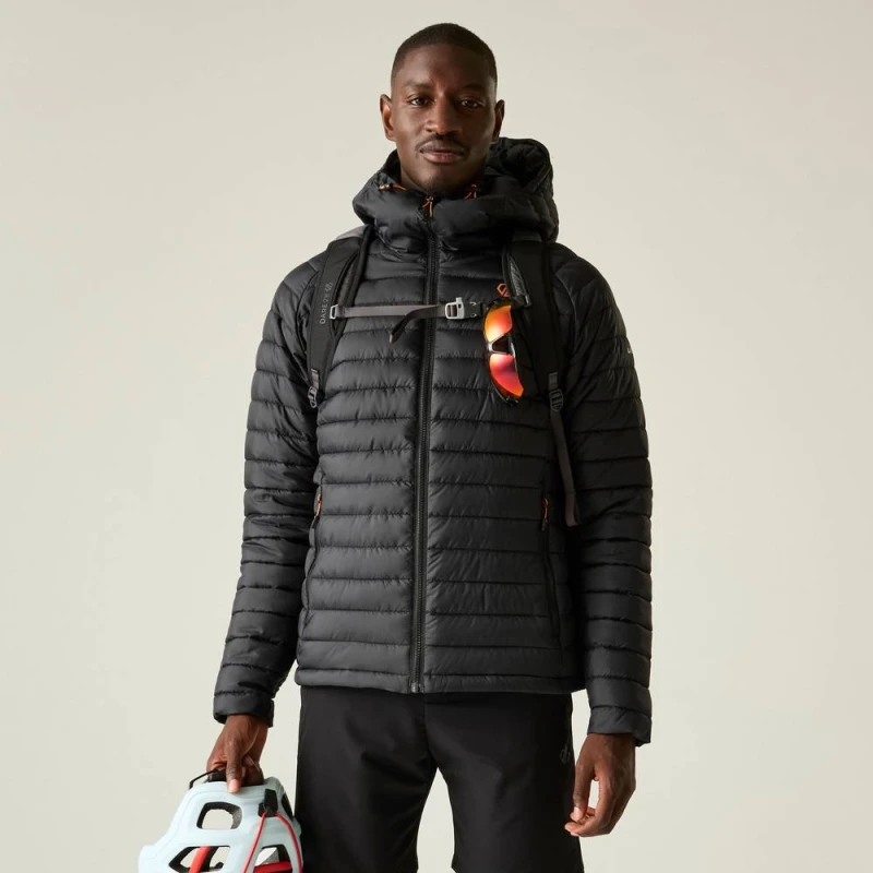 Image of Dare 2b Mens Air Lite Quilted Jacket in Jet Black Size: Medium Jet Black Male M