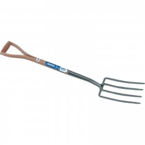 Image of Draper Carbon Steel Garden Fork Ash Handle