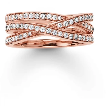 Image of Ladies Thomas Sabo Sterling Silver Size O Glam & Soul Ring