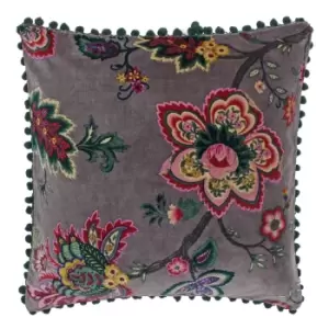 Image of Palampur Velvet Cushion Mink, Mink / 50 x 50cm / Polyester Filled