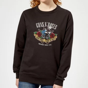 Image of Guns N Roses Here Today... Gone To Hell Womens Sweatshirt - Black - XS