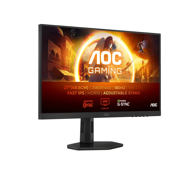 Image of AOC AGON Q27G4XF 27 IPS QHD 180Hz 0.5ms Gaming Monitor Q27G4XF Black