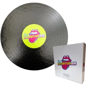 Image of The Rolling Stones - Exhibitionism Record Round Jigsaw Puzzle - 500 Pieces