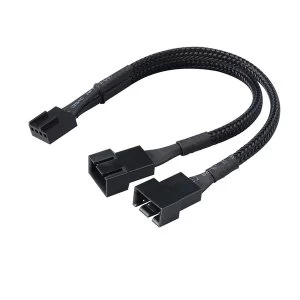 Image of Akasa PWM Fan Splitter cable 2 PWM Fans from Single PWM Header, 15cm