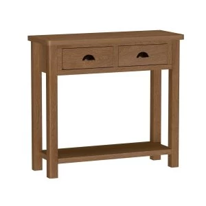 Image of Rosewell Natural Oak Console Table