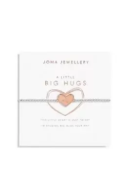 Image of Joma Jewellery A Little... Big Hugs Silver And Rose Gold Bracelet - 15.5Cm Stretch