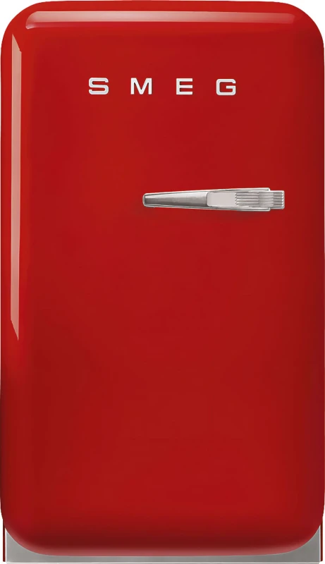 Image of Smeg 50s Style Left Hand Hinged Minibar FAB5LRD6 72cm Fridge - Red - C Rated