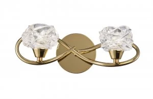 Image of Wall Lamp Switched 2 Light G9, French Gold