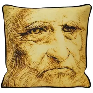 Image of Riva Home Leonardo Self Portrait Cushion Cover (45x45cm) (Multi)