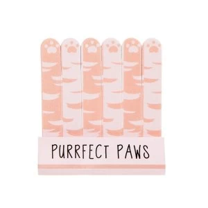 Image of Sass & Belle Cutie Cat Purrfect Paws (Set of 6) Mini Nail Files