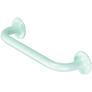 Image of Wickes Bathroom Grab Rail - White 305mm