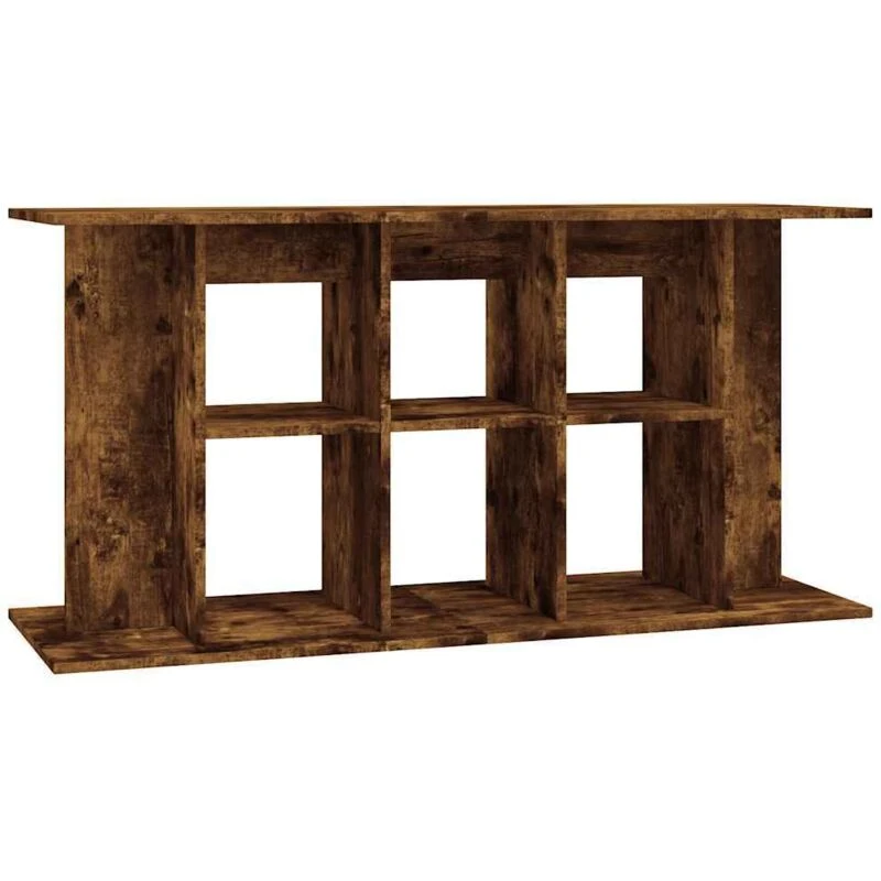 Image of VIDAXL Vidaxl - Aquarium Stand Smoked Oak 120x40x60cm Engineered Wood 8720845417987