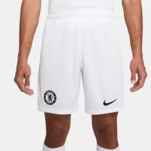 Image of Nike Chelsea Away Shorts 2022 2023 Adults - White