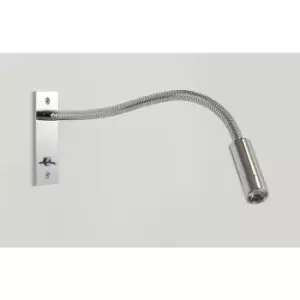 Image of Astro Leo Switched - LED 1 Light Indoor Wall Reading Switched Light Polished Chrome