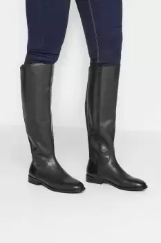 Image of Leather Knee High Boots
