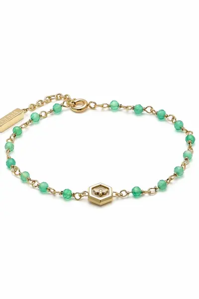 Image of Olivia Burton Jewellery Ladies Olivia Burton Beaded Charm Bracelet 24100175