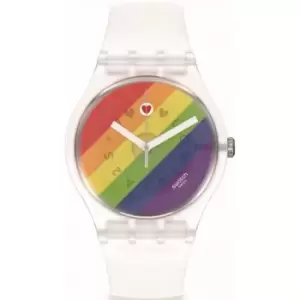 Image of Unisex Swatch Stripe Fierce Watch