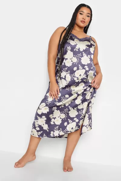 Image of Printed Satin Chemise