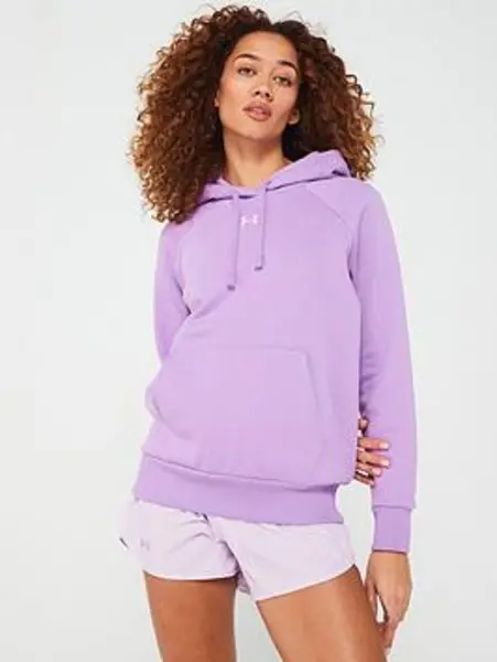 Image of Under Armour Womens Rival Fleece Hoodie - Purple