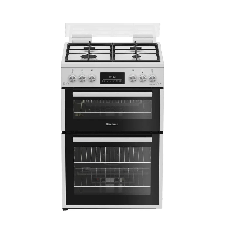 Image of Blomberg GGRN655W 60cm Freestanding Double Oven Gas Cooker White