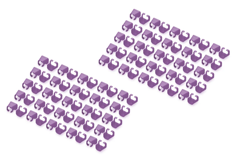 Image of Digitus Color clips for Patch cable - Violet