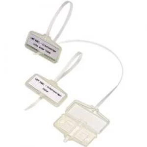 Image of Badge with cable tie Mounting type Cable tie Writing area 53 x 18 mm