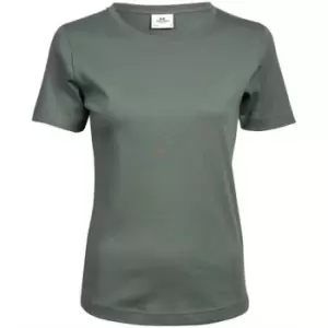 Image of Tee Jays Womens/Ladies Interlock T-Shirt (S) (Leaf Green)