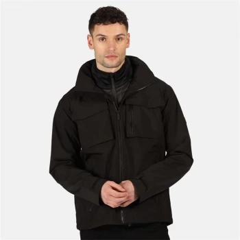 Image of Regatta Black Shrigley 3 In 1 Waterproof Insulated Hooded Jacket - S