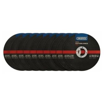 Image of 08940 Inox Flat Metal Cutting Discs 115 x 22.2 x 1.2mm (10 Pack) - Draper