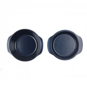 Image of Russell Hobbs Glass Casserole Dish With Lid - Black