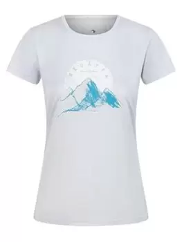 Image of Regatta Fingal VI T-Shirt - White, Light Grey, Size 10, Women