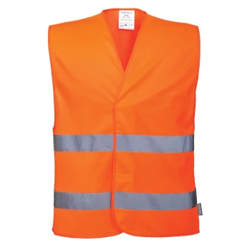 Image of Portwest Two Band Class 2 Hi Vis Waistcoat Orange L / XL