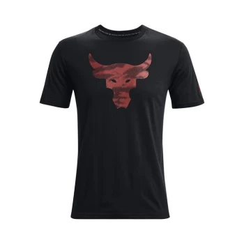 Image of Under Armour Project Rock Brahma Bull Short Sleeve T Shirt Mens - Black