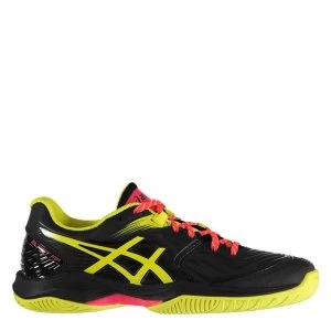 Image of Asics Blast FF Ladies Handball Trainers - Black/Sour Yuzu
