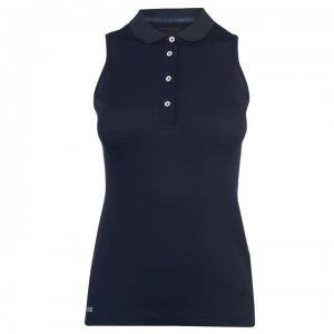 Image of Colmar Donna Sleeveless Polo Shirt Ladies - Black