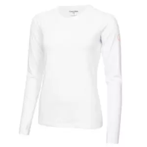 Image of Calvin Klein Golf Long Sleeve T Shirt - White
