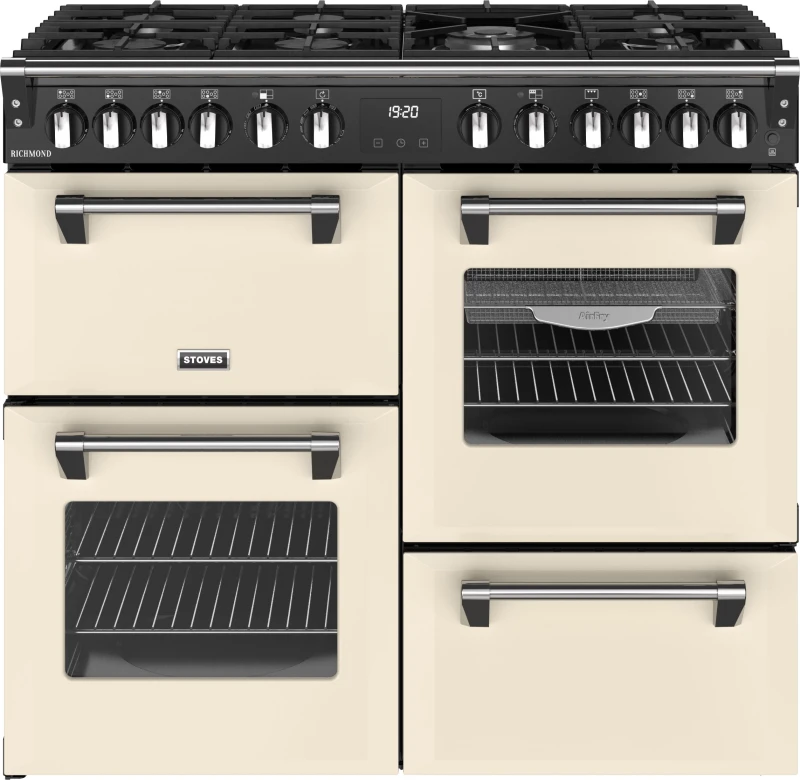 Image of Stoves Richmond 100cm Dual Fuel Range Cooker - Cream 444411857 Cream