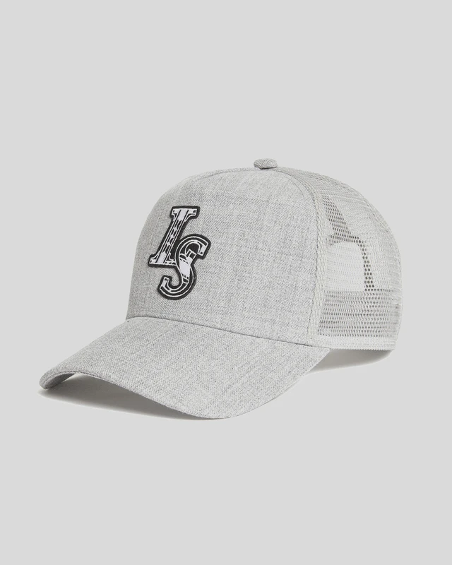 Image of Lyle & Scott Patch Baseball Cap in Grey