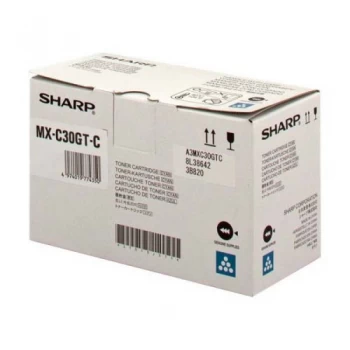 Image of Sharp MXC-30GTC Cyan Laser Toner Ink Cartridge