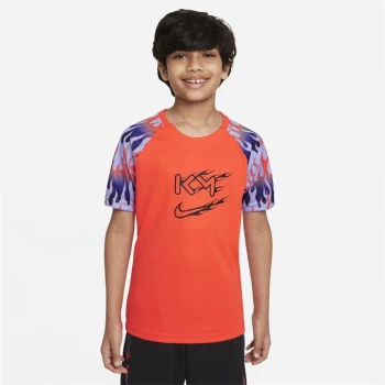 Image of Nike Kylian Mbappe Football Top Junior - Pink/Black