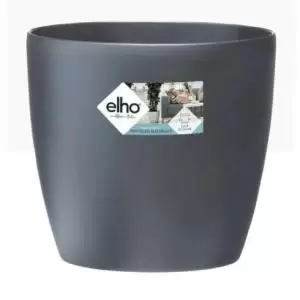 Image of Elho Brussels Large Round Pot Wheeled 40cm ANTHRACITE NWT7105
