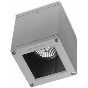 Image of 05ledsc4 - GU10 Afrodita ceiling light, aluminum and glass, gray