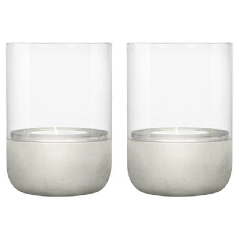Image of Blomus Set Of 2 Calma Tealight Holder Extra Small - Grey