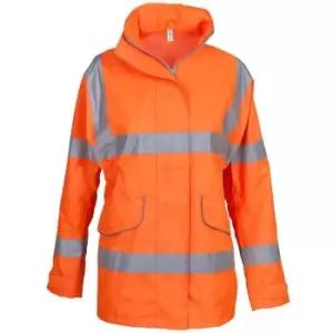 Image of Yoko Womens/Ladies Executive Hi-Vis Jacket (L) (Orange)