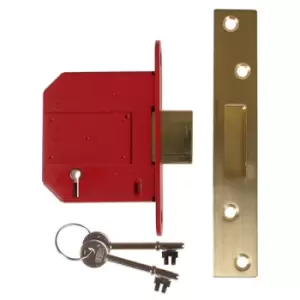 Image of Union StrongBOLT 2100S BS 5 Lever Mortice Deadlock 81mm 3" Satin ...